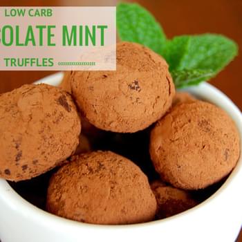Low Carb Chocolate Mint Truffles