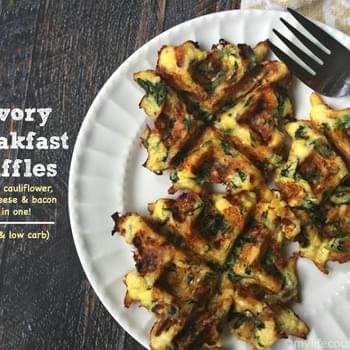 Savory Breakfast Waffles (Paleo & Low Carb)