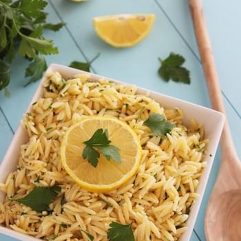 Lemon Butter Orzo with Parsley