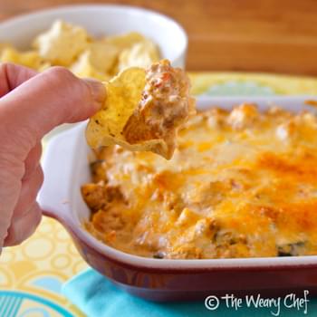 Creamy Mexican Dip with Leftover Taco Meat