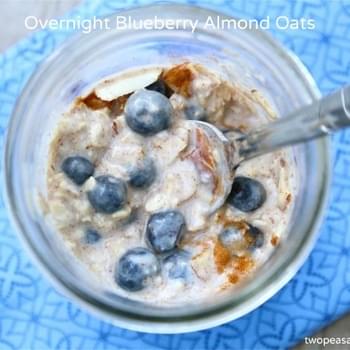 Overnight Blueberry Almond Oats