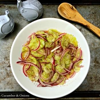 Sweet Chili Cucumbers and Onions