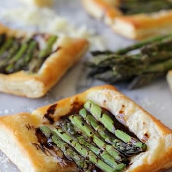 Asparagus Tart with Balsamic Reduction