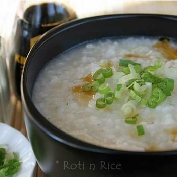 Chicken Rice Porridge or Congee