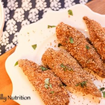 Healthy Parmesan and Flax Crusted Chicken