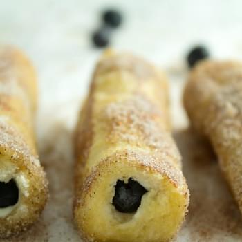 Blueberry French Toast Roll-Ups