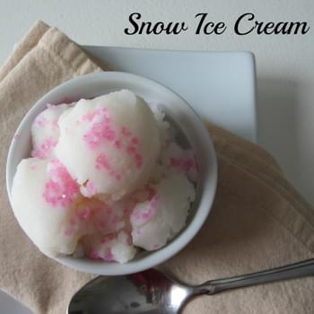 Homemade Snow Ice Cream!