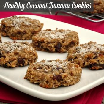 Healthy Coconut Banana Cookies