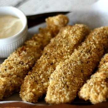 Oven Baked Chicken Strips {Freezer Friendly Meal}
