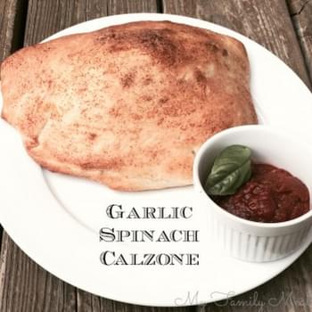 Spinach and Garlic Calzone