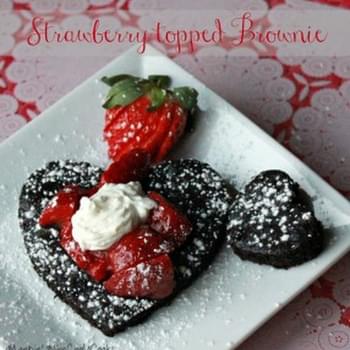 Strawberry Topped Brownies