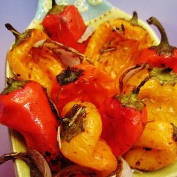 Balsamic Roasted Mini Peppers
