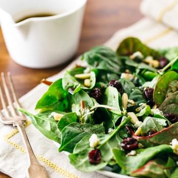 Simplest Green Salad with Balsamic Vinaigrette