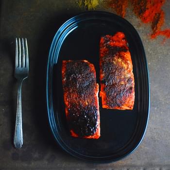 Oven Roasted Maple BBQ Salmon
