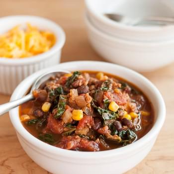 Easy Turkey Chili with Kale