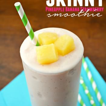 Skinny Pineapple Banana Strawberry Smoothie