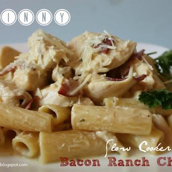 Skinny Slow Cooker Bacon Ranch Chicken
