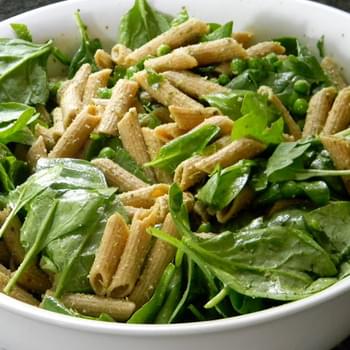 Whole Wheat Penne with Pesto and Spinach