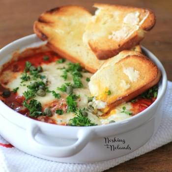 Eggs in Purgatory for Valentine's Day Recipes for Two #SundaySupper