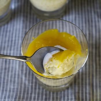 Coconut Tapioca Pudding with Mango