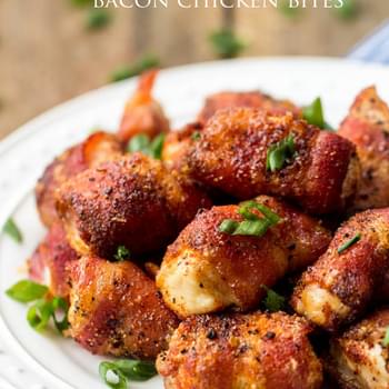 Sweet and Spicy Bacon Chicken Bites