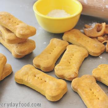 Pumpkin Peanut Butter Dog Biscuits