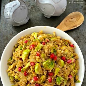 Quinoa with Pomegranate and Brussels Sprouts