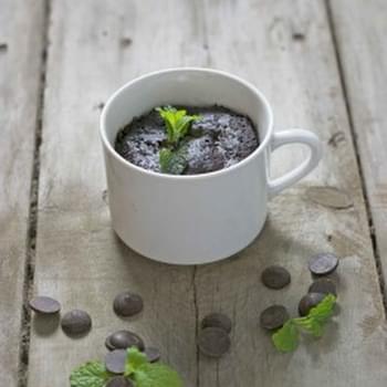 Thin Mint Girl Scout Cookie Mug Cake