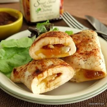 Chicken Roulades Stuffed with Mango Chutney and Brie