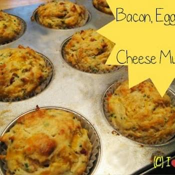 Easy Cheesy Bacon And Cheese Muffins For Back To School