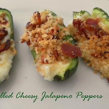 Grilled Cheesy Jalapeno Peppers