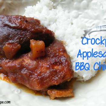 Crockpot Applesauce BBQ Chicken