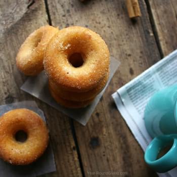Cinnamon & Sugar Baked Mini Donuts