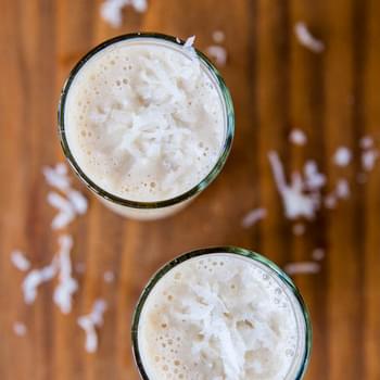 Coconut Cream Pie Smoothie (vegan and gluten free, as indicated below*)