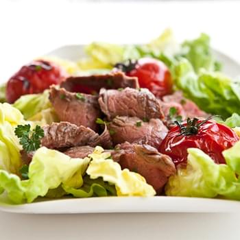 Grilled Steak and Tomato Salad with Rum Vinaigrette