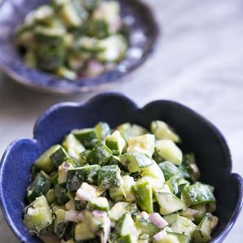 Cucumber Salad with Tahini Dressing
