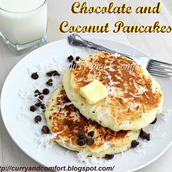 Chocolate and Coconut Pancakes