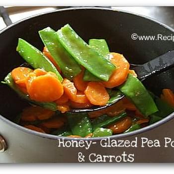 Honey- Glazed Pea Pods and Carrots
