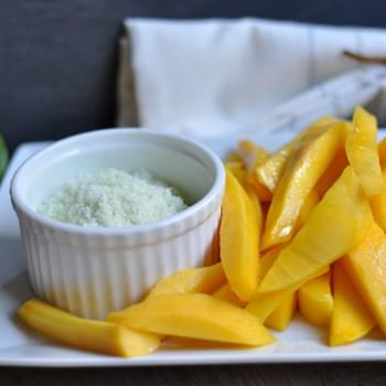 Sliced Mango with Sugared Lime Zest