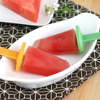Watermelon Sorbetto Popsicles