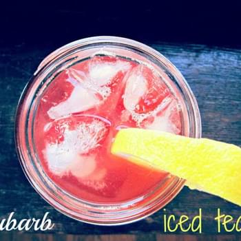 Rhubarb Iced Tea