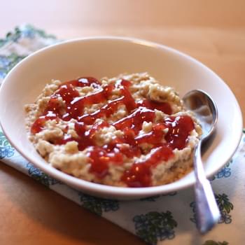 Peanut Butter and Jelly Oatmeal