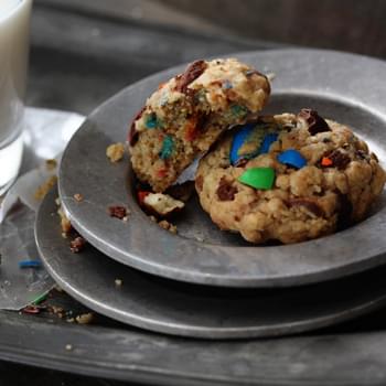M&M Pretzel Oatmeal Cookie