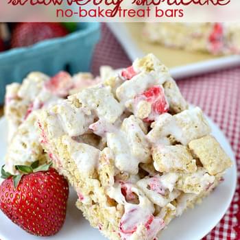 Strawberry Shortcake No Bake Treat Bars