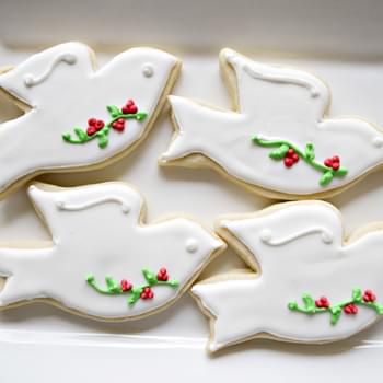 Christmas Dove Cookies