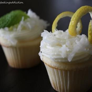 Lemon Curd Coconut Cupcakes