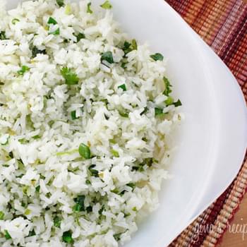 Scallion Cilantro Rice with Habaneros and Lime