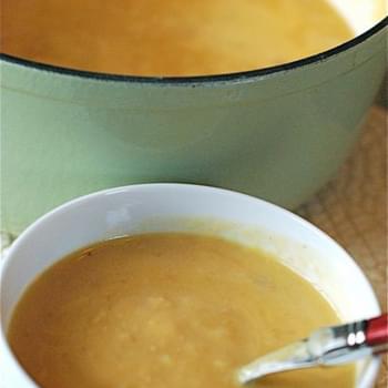 Cheddar & Ale Soup with Potatoes