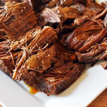 Slow Cooker Sweet and Spicy BBQ Pot Roast