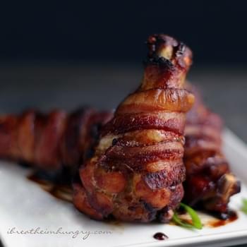 Low Carb Bacon-Wrapped Asian Chicken Wings